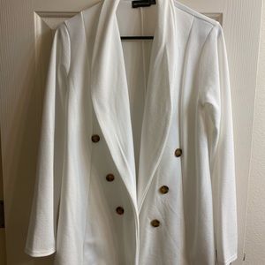 White blazer top